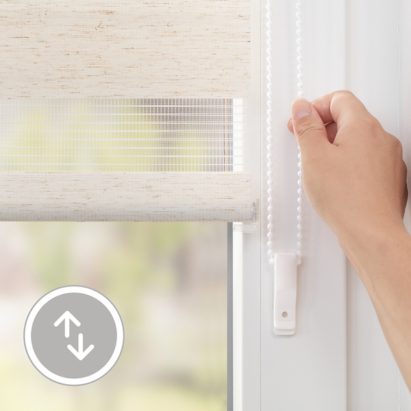 Duo-Rollo Klemmfix II - Polyester - Beige - 45 x 150 cm