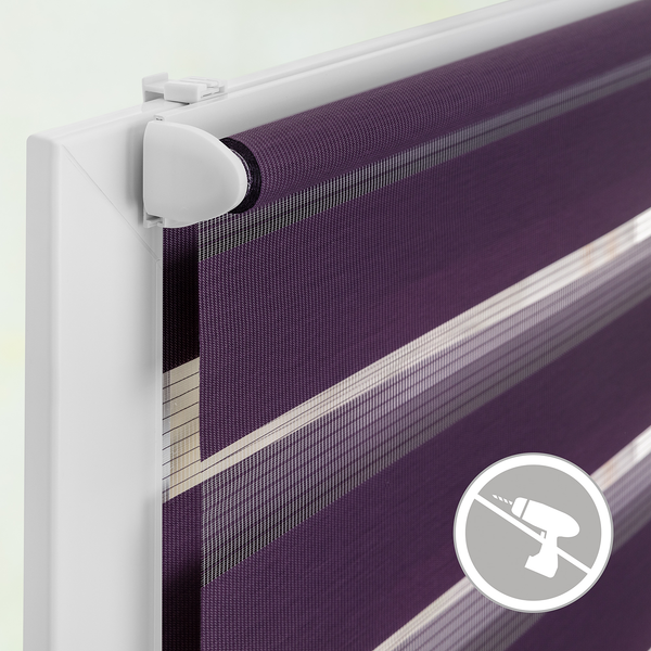 Duo-Rollo Klemmfix II - Polyester - Brombeere - 70 x 150 cm