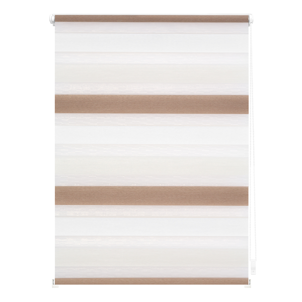 Duo-Rollo Klemmfix III - Polyester - Beige / Weiß - 100 x 150 cm