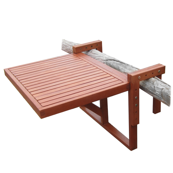 Balkon-Hängetisch Berkeley - Eukalyptus - Braun