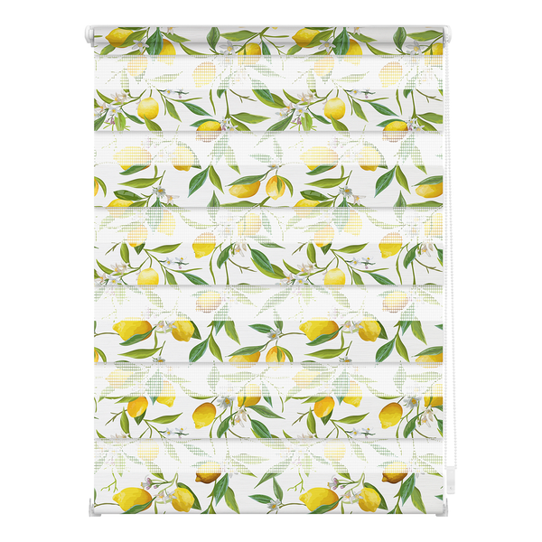 Klemmfix Duo Rollo Limone - Polyester - Gelb / Grün - 70 x 150 cm