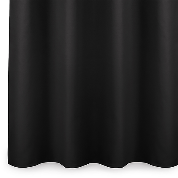Vorhang mit Kräuselband Blackout I - Polyester - Schwarz