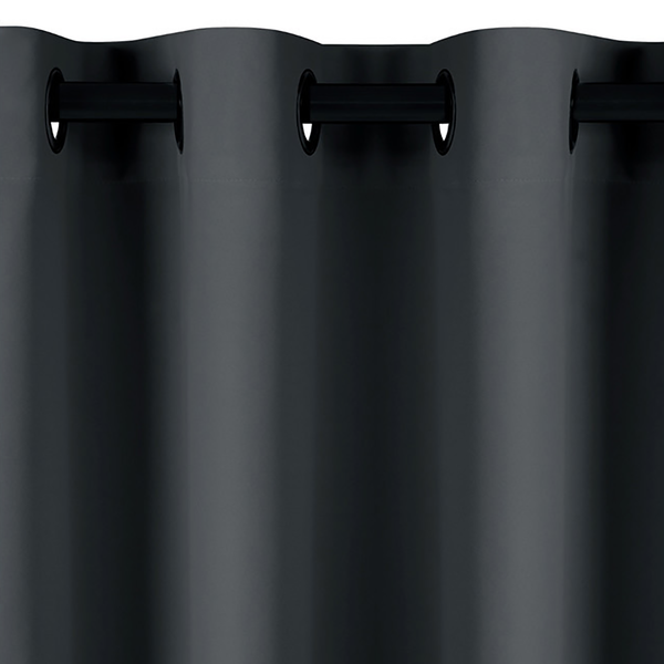 Ösenvorhang Blackout I - Polyester - Graphit - 140 x 175 cm