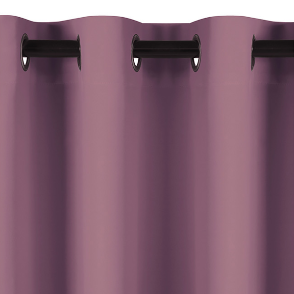 Ösenvorhang Blackout I - Polyester - Pink - 140 x 270 cm