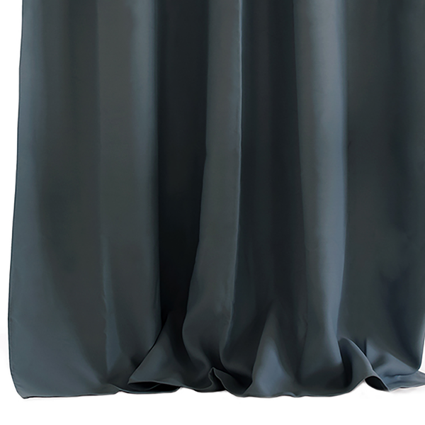 Vorhang mit Kräuselband Blackout II - Polyester - Graphit