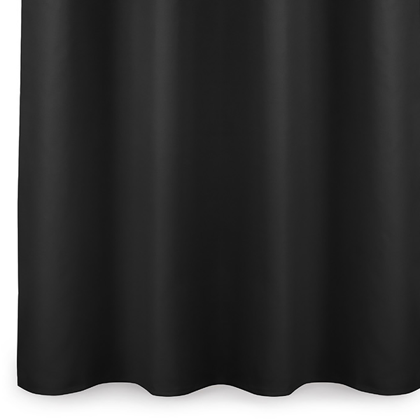 Ösenvorhang Blackout I - Polyester - Schwarz - 140 x 270 cm