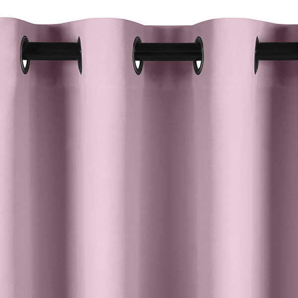 Ösenvorhang Blackout I - Polyester - Rosa - 140 x 175 cm
