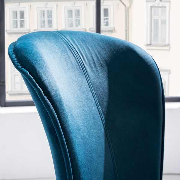 Polsterstuhl Yves (2er-Set) - Meerblau