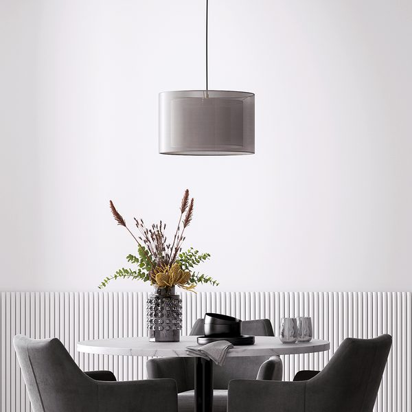 Pendelleuchte Allora I - Satin / Eisen - 1-flammig