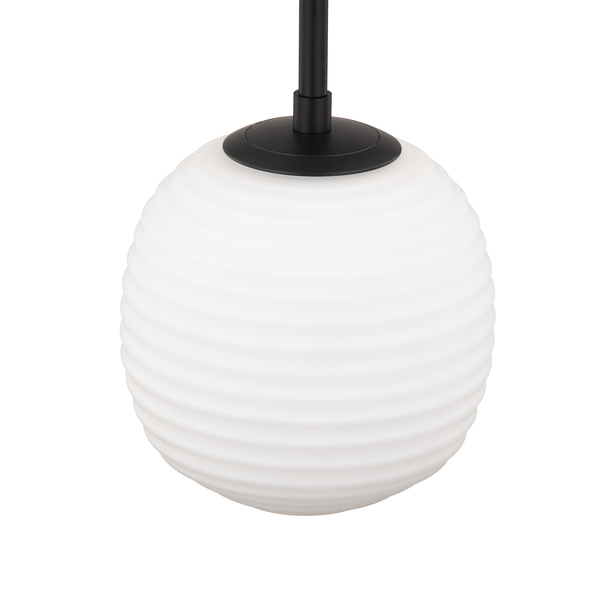 Pendelleuchte Amalis I - Milchglas / Eisen - 1-flammig