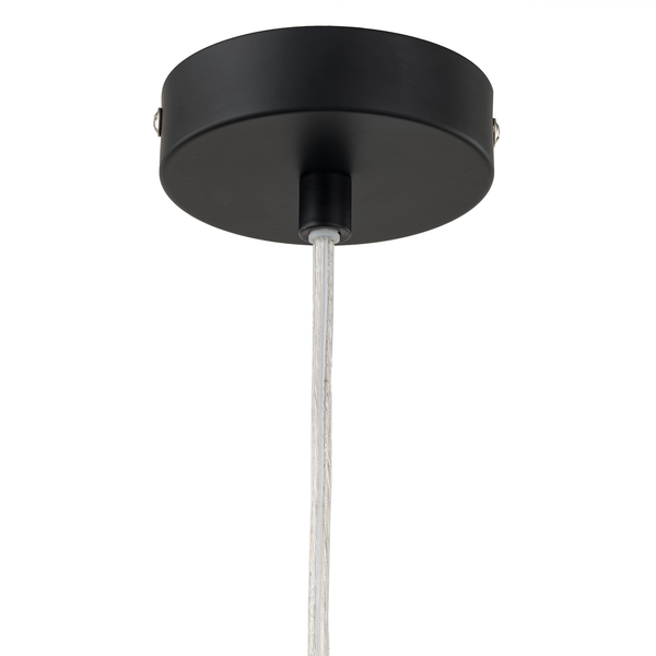 Pendelleuchte Amalis I - Milchglas / Eisen - 1-flammig