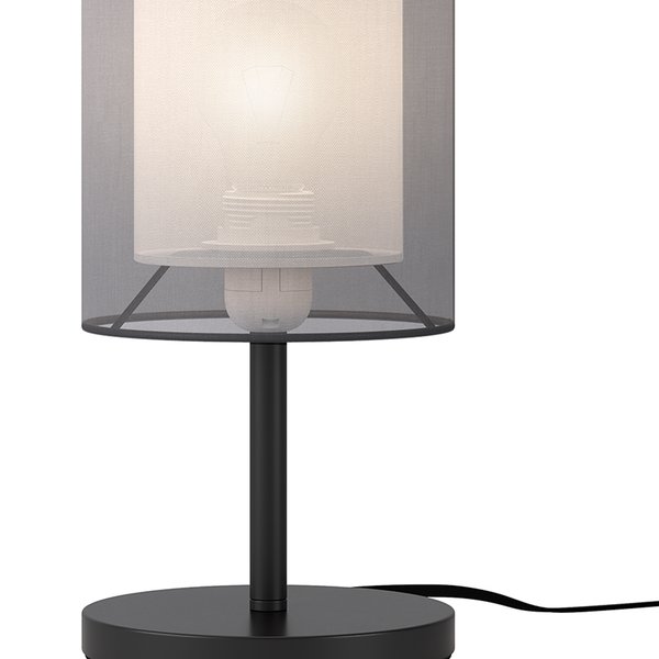 Tischleuchte Allora - Satin / Eisen - 1-flammig