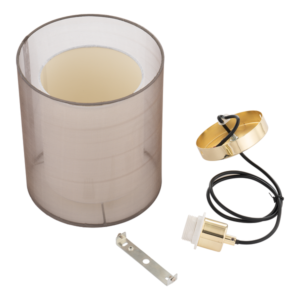 Pendelleuchte Allora II - Satin / Eisen - 1-flammig