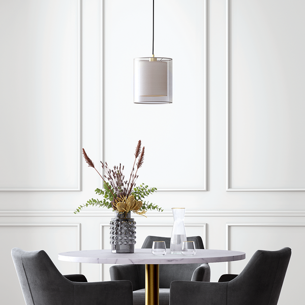 Pendelleuchte Allora II - Satin / Eisen - 1-flammig