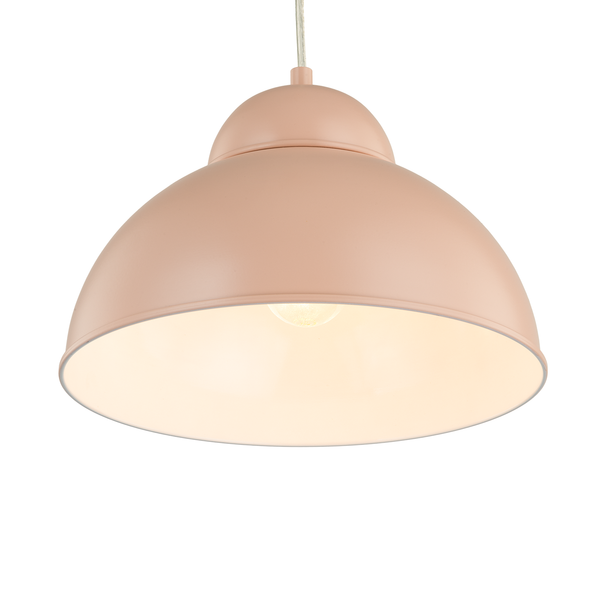 Pendelleuchte Anda - Eisen - 1-flammig - Rosa