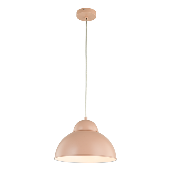 Pendelleuchte Anda - Eisen - 1-flammig - Rosa