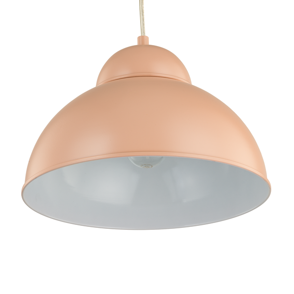 Pendelleuchte Anda - Eisen - 1-flammig - Rosa