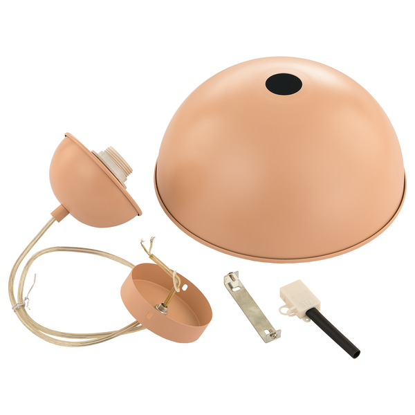 Pendelleuchte Anda - Eisen - 1-flammig - Rosa