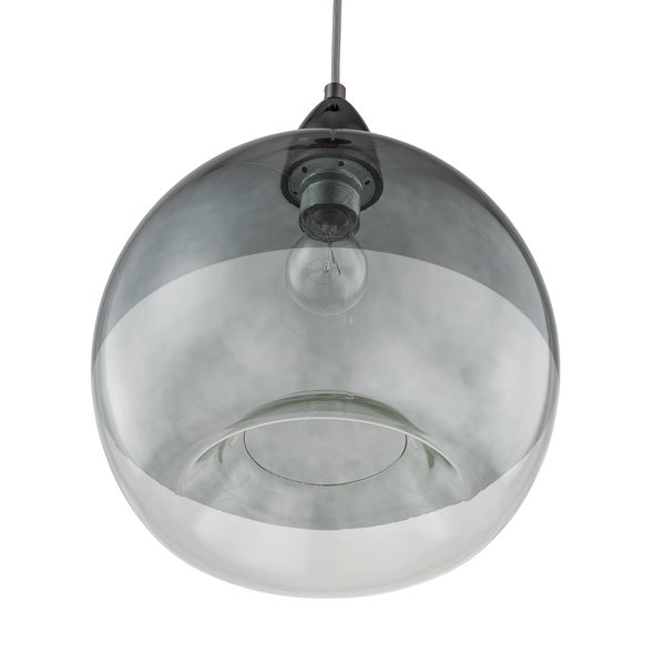 Pendelleuchte Artiste - Glas / Eisen - 1-flammig - Rauchgrau