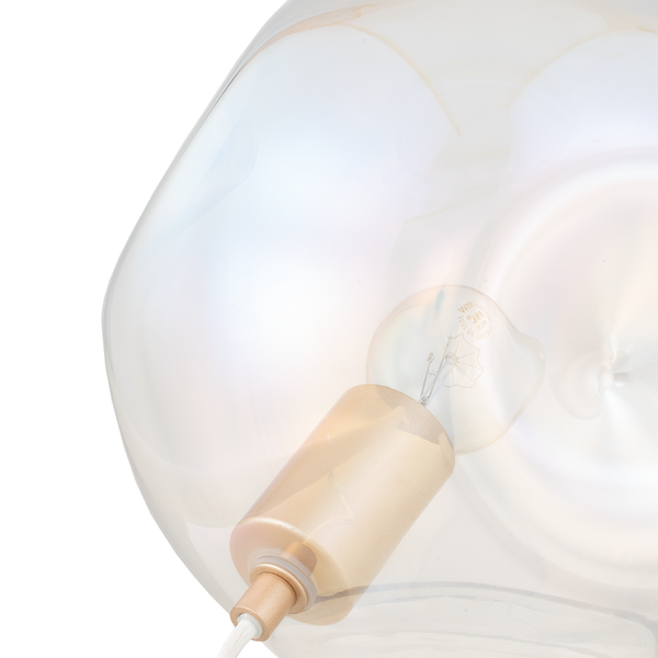 Tischleuchte Arta - Glas - 1-flammig - Durchscheinend