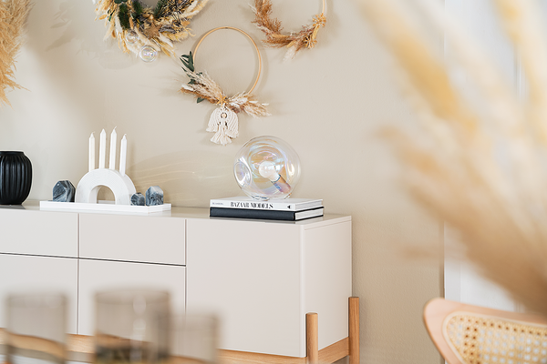 Tischleuchte Arta - Glas - 1-flammig - Durchscheinend