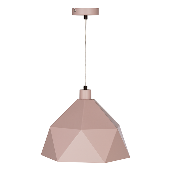 Pendelleuchte Armour - Eisen - 1-flammig - Rosa