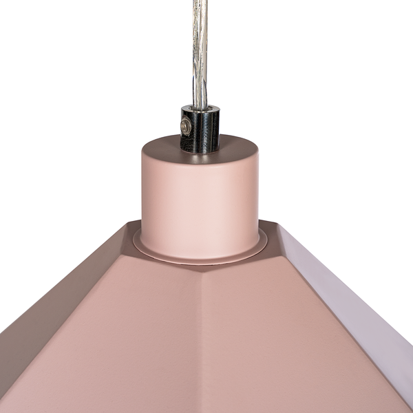 Pendelleuchte Armour - Eisen - 1-flammig - Rosa