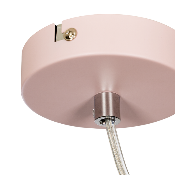 Pendelleuchte Armour - Eisen - 1-flammig - Rosa