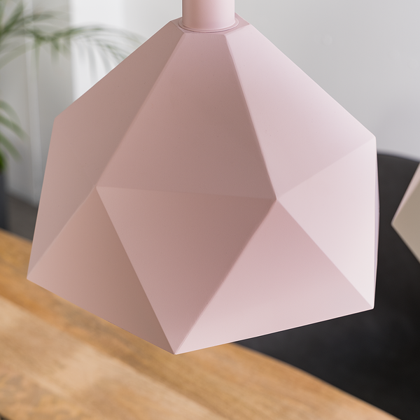 Pendelleuchte Armour - Eisen - 1-flammig - Rosa