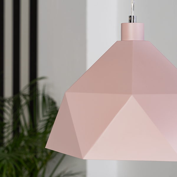 Pendelleuchte Armour - Eisen - 1-flammig - Rosa