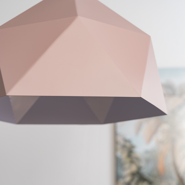 Pendelleuchte Armour - Eisen - 1-flammig - Rosa