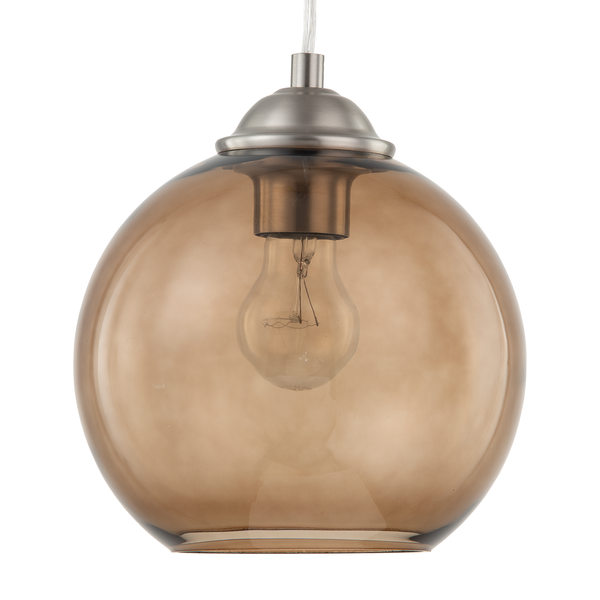 Pendelleuchte Arveda - Glas / Eisen - 1-flammig - Braun