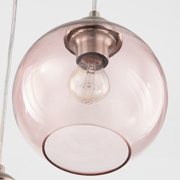 Pendelleuchte Argol - Glas / Eisen - 5-flammig