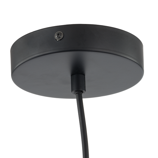 Pendelleuchte Apulien I - Rattan / Eisen - 1-flammig