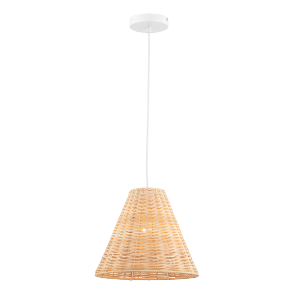 Pendelleuchte Ambria - Rattan / Eisen - 1-flammig