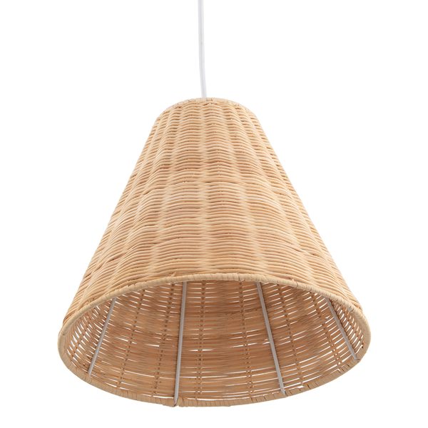 Pendelleuchte Ambria - Rattan / Eisen - 1-flammig