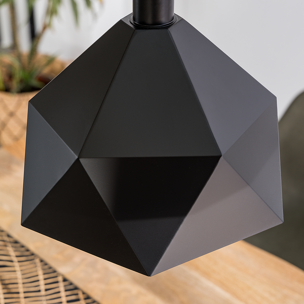 Pendelleuchte Armour - Eisen - 1-flammig - Schwarz