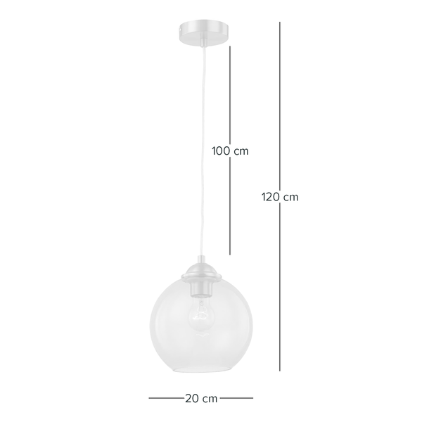 Pendelleuchte Arveda - Glas / Eisen - 1-flammig - Rosa