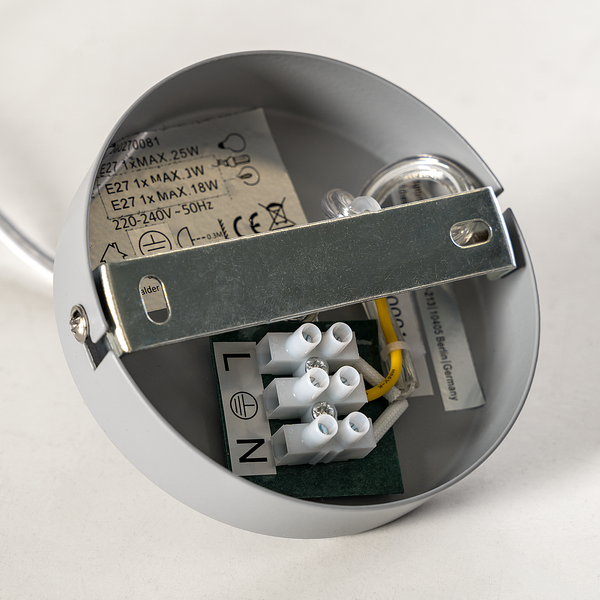 Pendelleuchte Armour - Eisen - 1-flammig - Grau