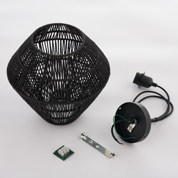 Pendelleuchte Antoine - Papier / Eisen - 1-flammig