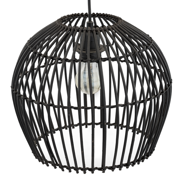 Pendelleuchte Apulien II - Rattan / Eisen - 1-flammig