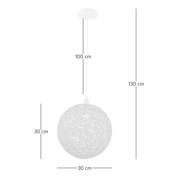 Pendelleuchte Ambon - Papier / Eisen - 1-flammig