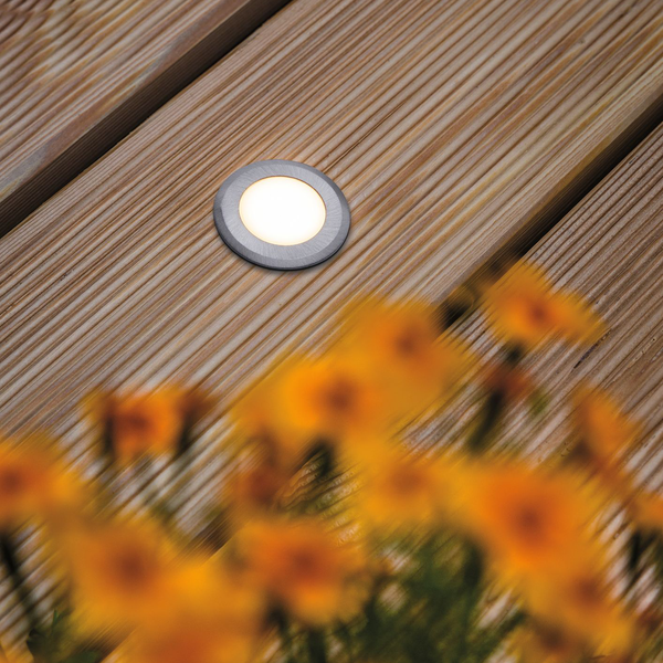 Einbauleuchte Abee I - Edelstahl - 1-flammig