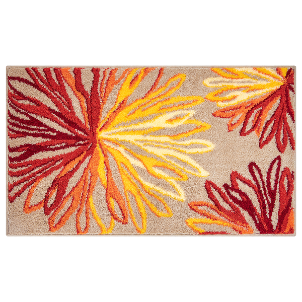 Badteppich Art - Polyacryl - Orange - 70 x 120 cm