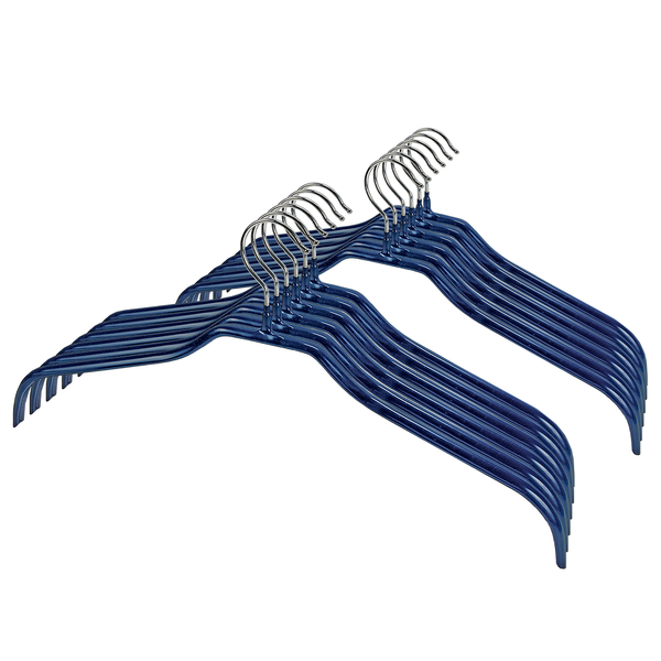 Kleiderbügel-Set Multi (12er-Set) - Chrom / Polypropylen - Silber