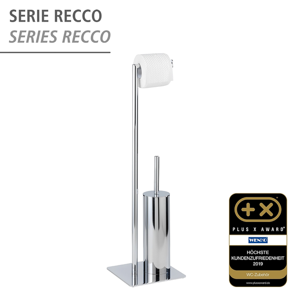 Stand WC-Garnitur Recco - Stahl - Chrom