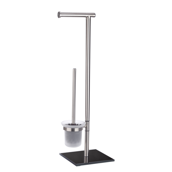 Stand WC-Garnitur Lima - Edelstahl - Silber