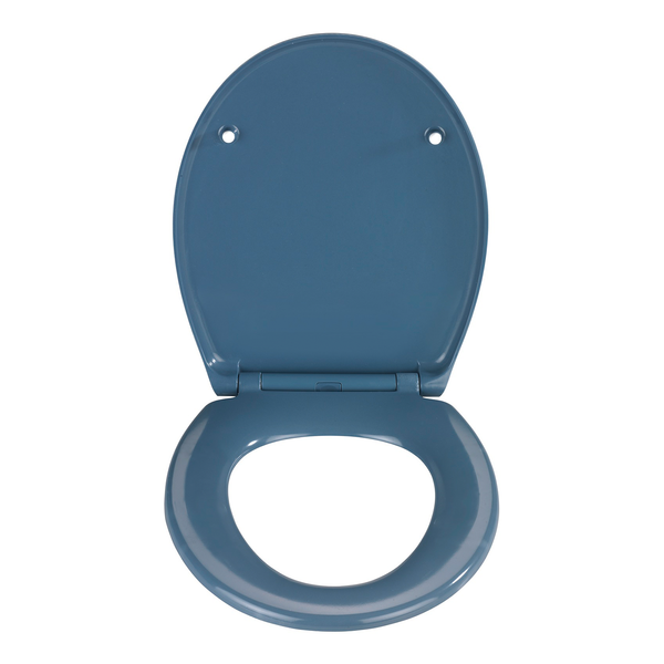 Premium WC-Sitz Samos - Edelstahl - Blau