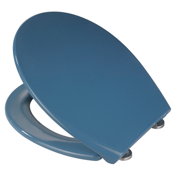 Premium WC-Sitz Samos - Edelstahl - Blau
