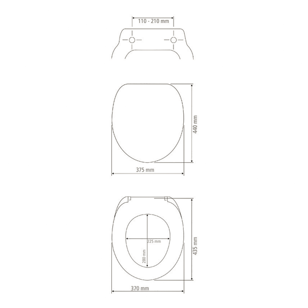 Premium WC-Sitz Stag - MDF (Mitteldichte Holzfaserplatte) - Braun